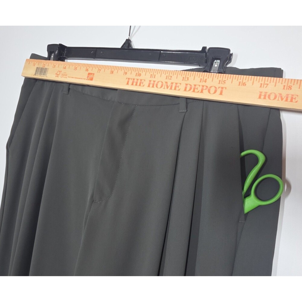 Gap 365 High Rise Pleated Trousers Wide Leg Dress Pants 16 Pockets Soft Black - Picture 10 of 14